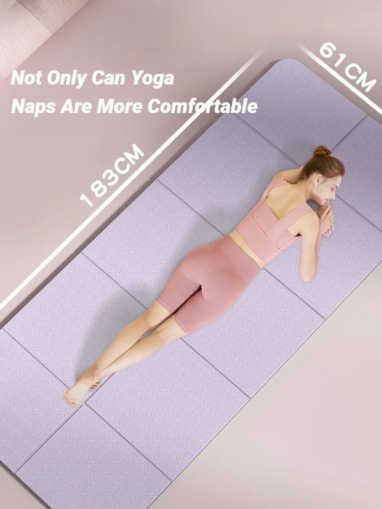 Foldable Travel Yoga Mat with Eco Friendly Non Slip Surface