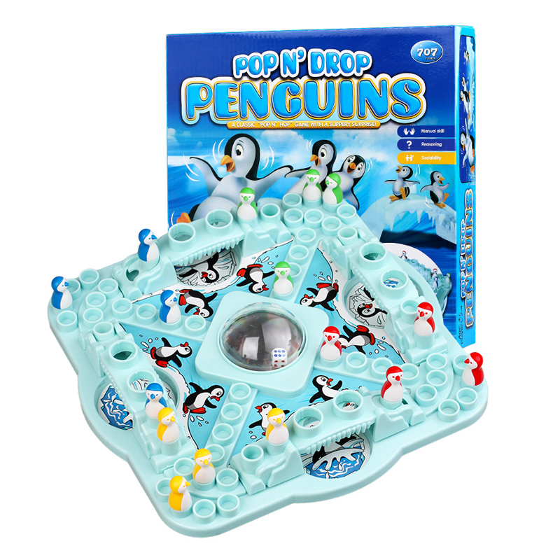 Party Game Penguin Chess Board Game, Family Game Toys, Competition Challenge, Friend Interaction, Fun Kill Time Toy
