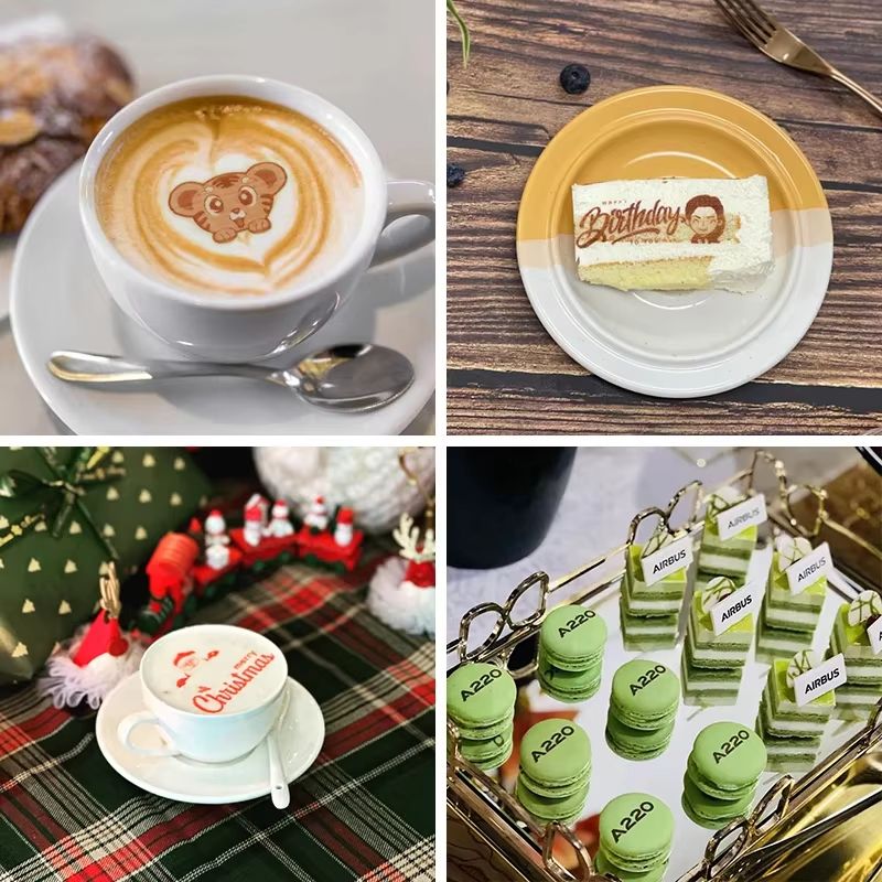 EVEBOT Handheld Food PrintPen Portable Mini Coffee & Dessert Inkjet Printer