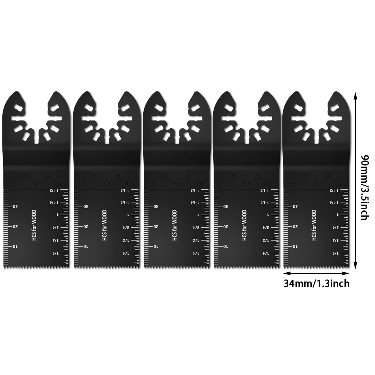 Universal Oscillating Saw Blades Multi-Material Quick-Release Multi Tool Blade Set