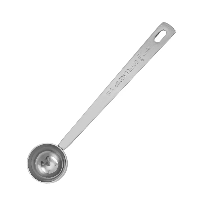 Stainless Steel Measuring Spoon with Scale, Powder Pressing Coffee Spoon, Household Seasoning Spoon, Durable Measuring