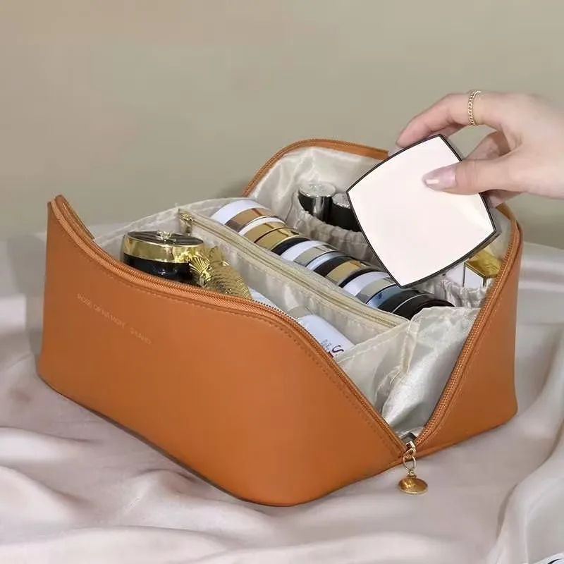 Luxury Makeup Organizer Travel Cosmetic Bag Waterproof Zipper Storage Case