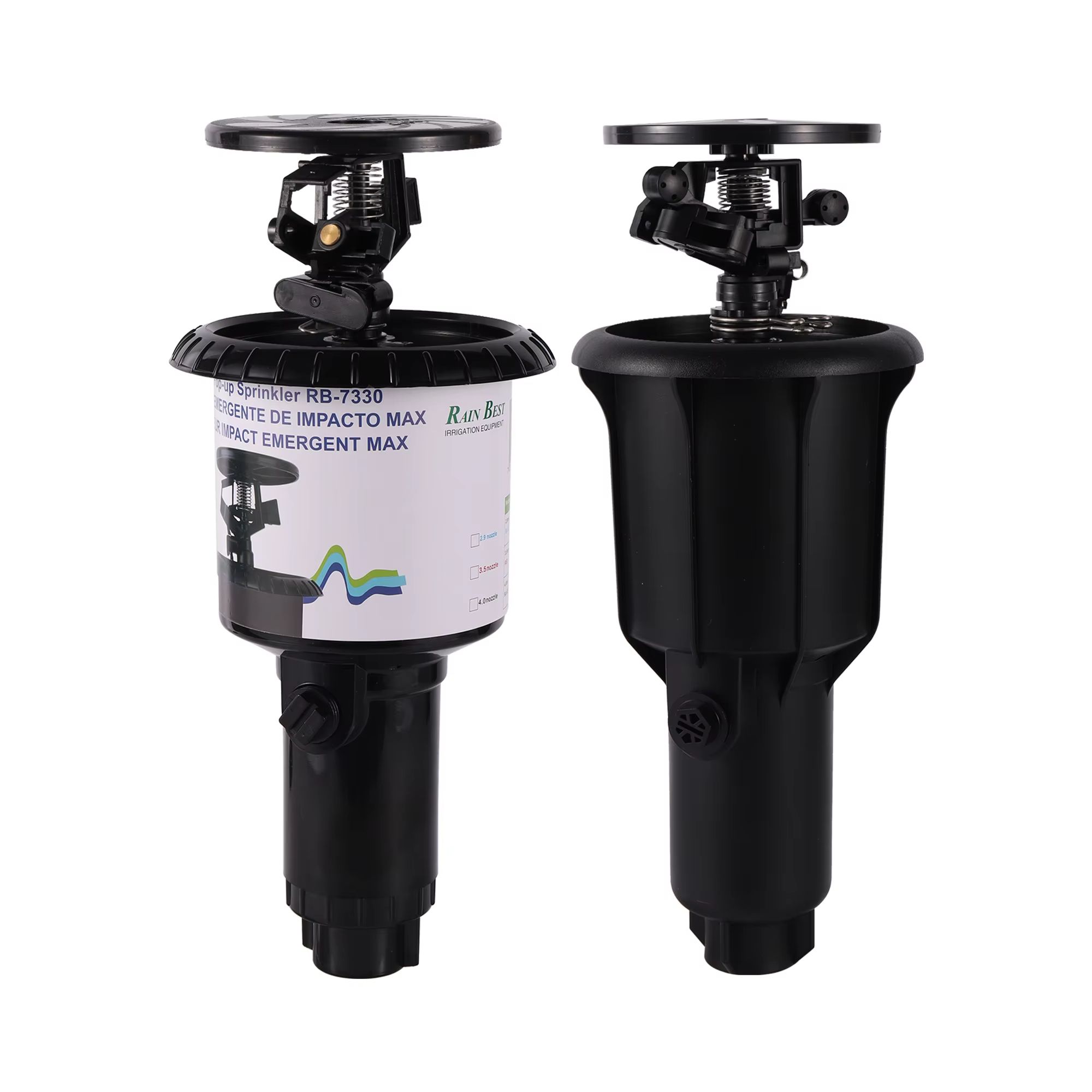 Pulse Pop-Up Impact Sprinkler Head – Adjustable Rocker Rotary Buried Irrigation for Farmland & Lawn, 1/2