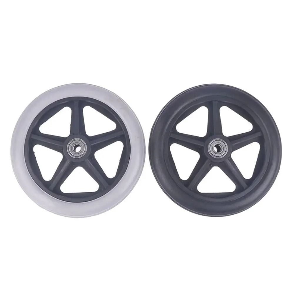 Heavy Duty Wheelchair Front Caster Wheel Solid Tire Replacement 6 7 8 Inch