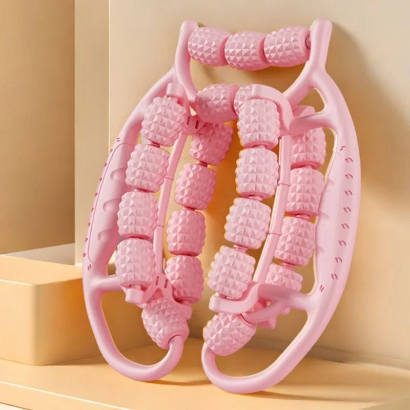 28 Wheel Annular Leg Clamp Massager Anti-Cellulite Body Slimming Roller