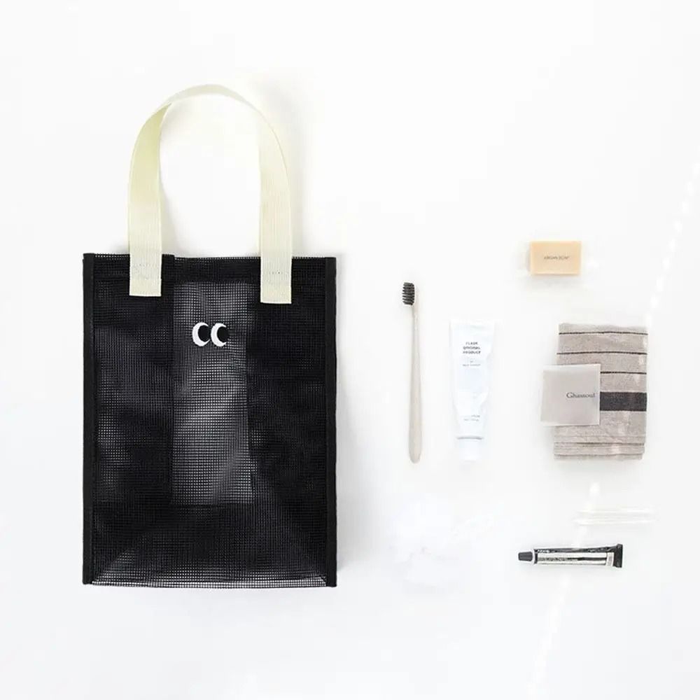 Big Eyes Travel Mesh Handbag – Large Capacity Wash & Swim Pouch – High-Yield Logistical Interaction Hub
