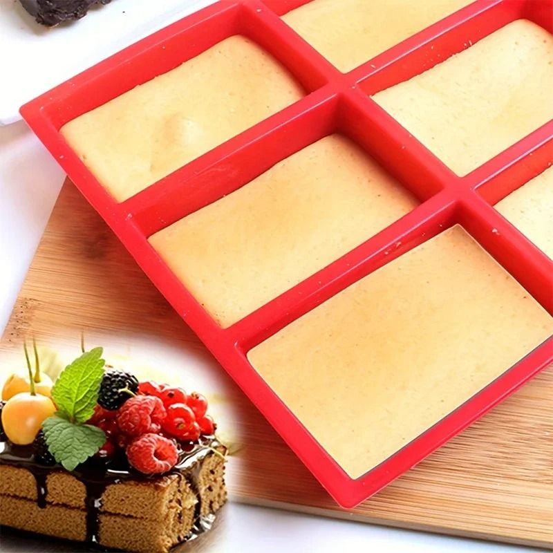 9 Grid Silicone Mini Loaf Baking Mold