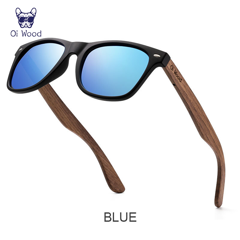 Wood Brand Natural Wooden Sunglasses for Men, Polarized Fashion Sun Glasses with Original Wood & Frames