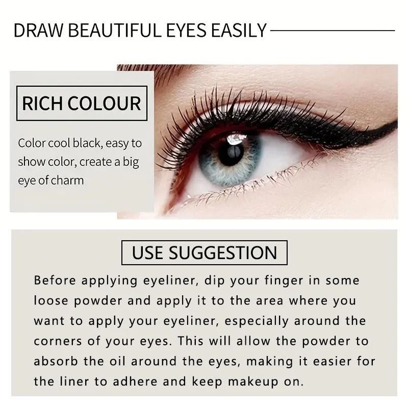 Creamy Texture Eyeliner Pencil Easy Glide and Sweat Proof