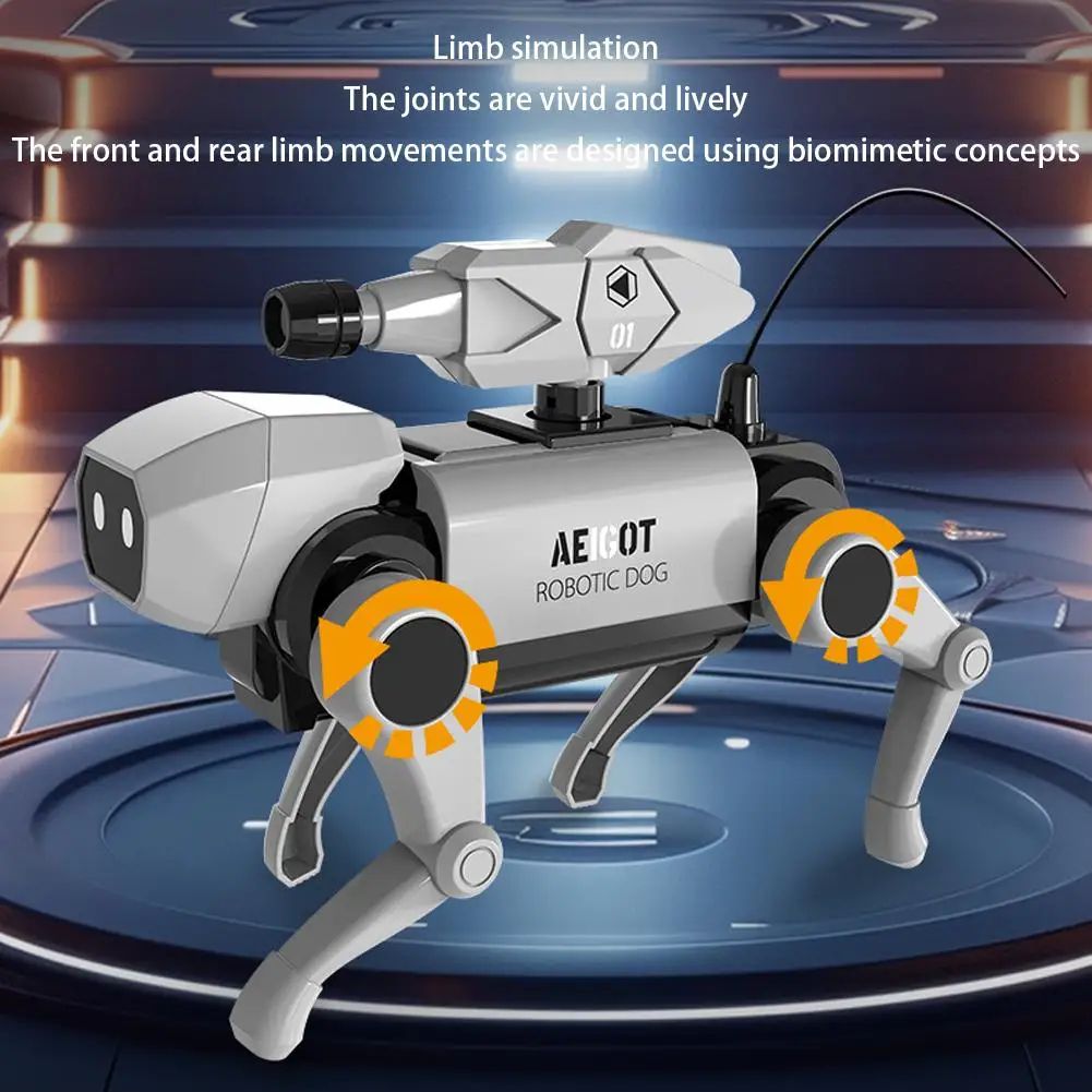 Remote Control Mechanical Dog Building Kit for Kids - STEM Assembly Robot Pet Toy, Educational Science Gift, Fun DIY Mod