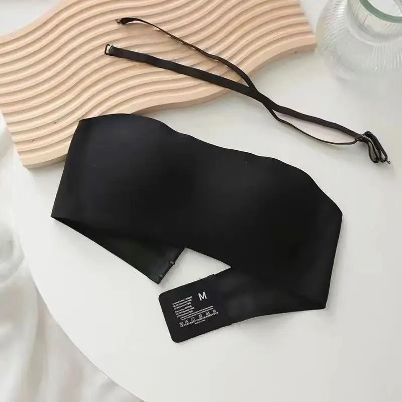 SilkStay Seamless Tube Top Bra Invisible Wireless Push Up