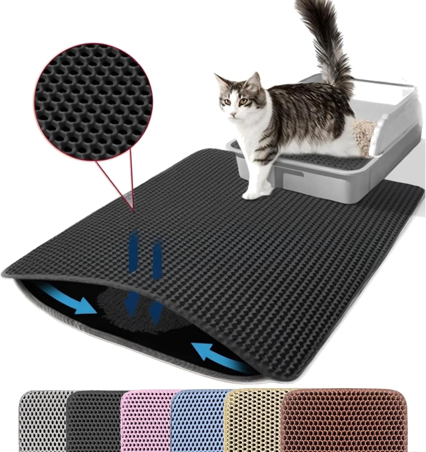 Waterproof Non Slip Cat Litter Mat