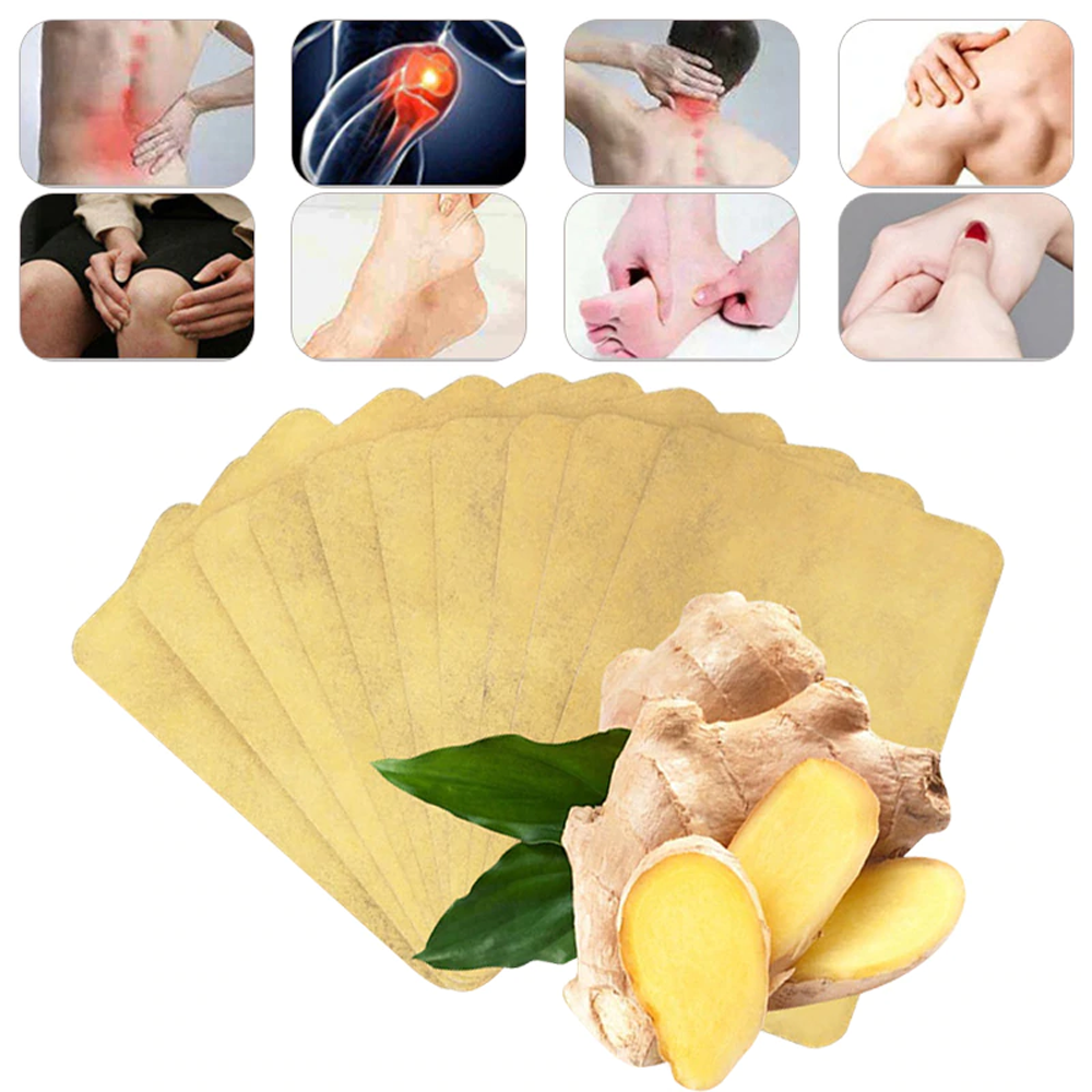 Lymphatic Detox Healing Ginger Patches For Pain & Swelling (10 Pack) – Ideal Wellness Gift