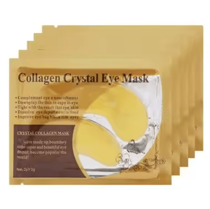 Gold Collagen Crystal Eye Mask (20 pcs / 10 Pairs) | Firming & Moisturizing Nourishing Under-Eye Skincare Patches