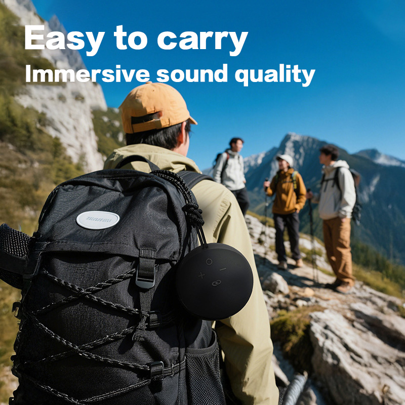 Bluetooth Mini RGB Speaker, Alaxe Small Wireless Speaker, Echo Dot 5th Outdoor Bluetooth Subwoofer