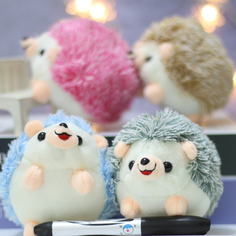 Adorable Handbag Pendants, Plush Hedgehog Keychain Pendants, Stuffed Animals Doll Toy Keyring Charms