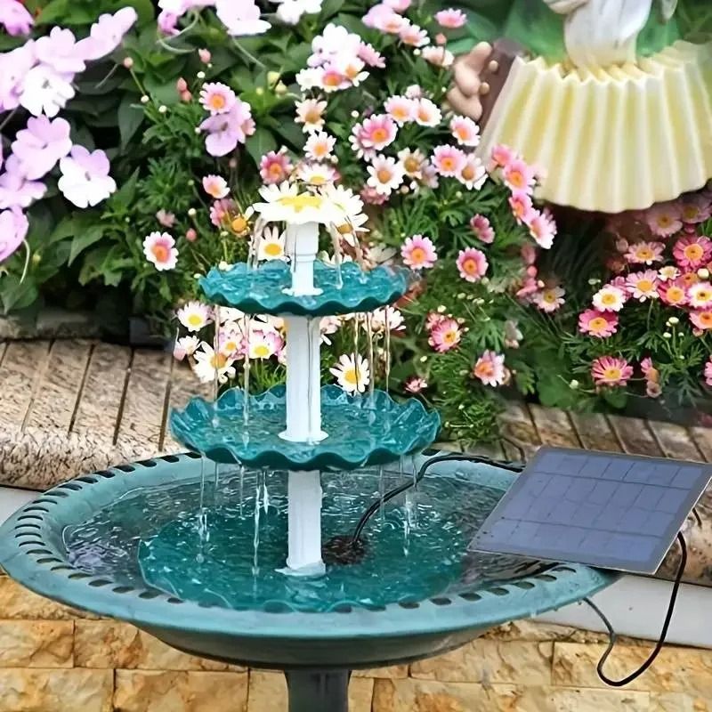 Solar Bird Bath Fountain Kit