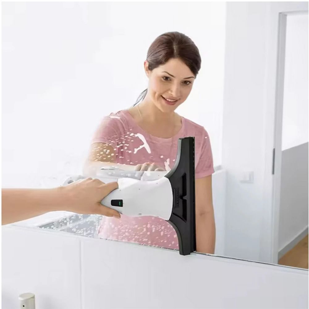 Window Glass Cleaner with Strong Suction and LED Power Display