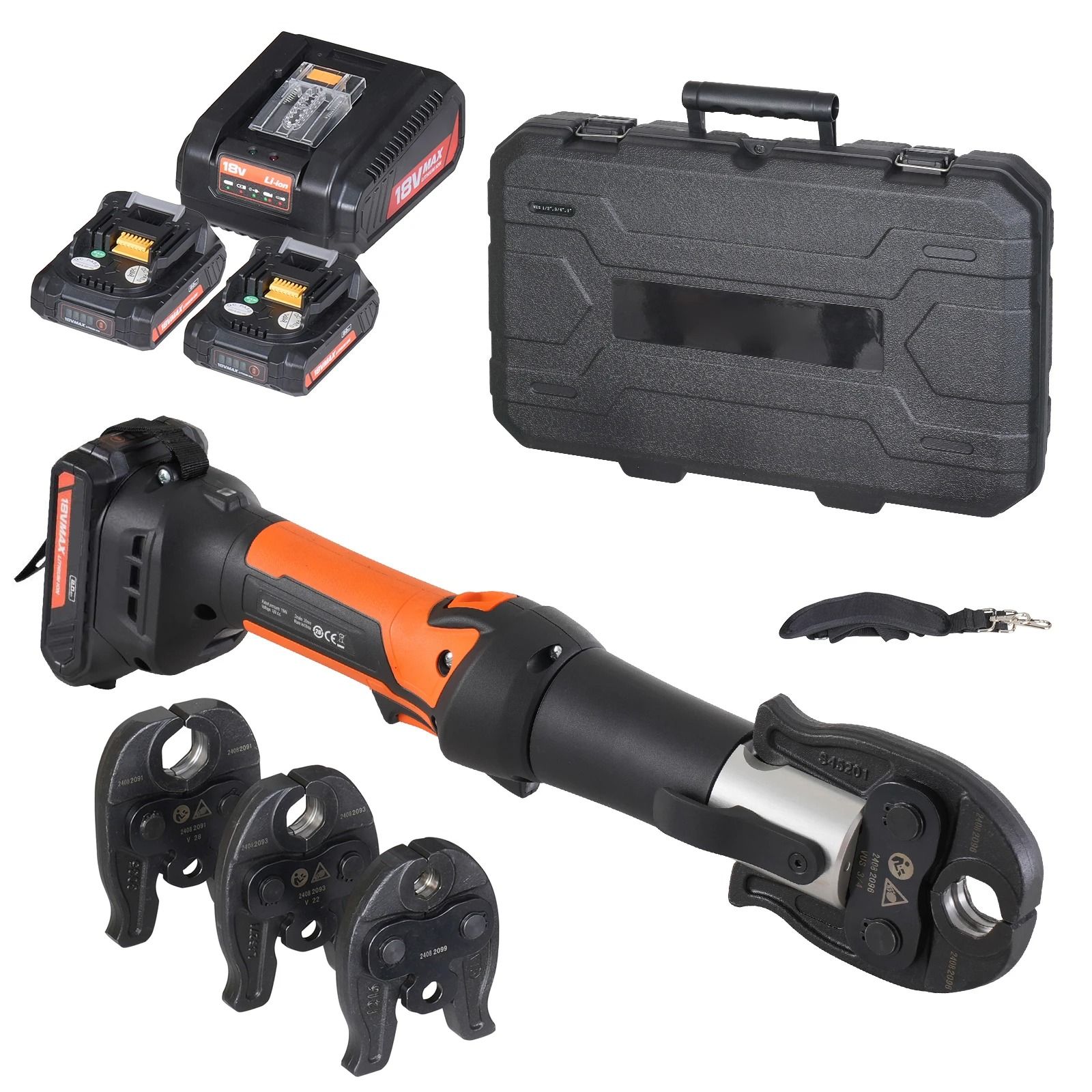 Pro Press Tool & Battery Kit – Electric Pipe Crimping System