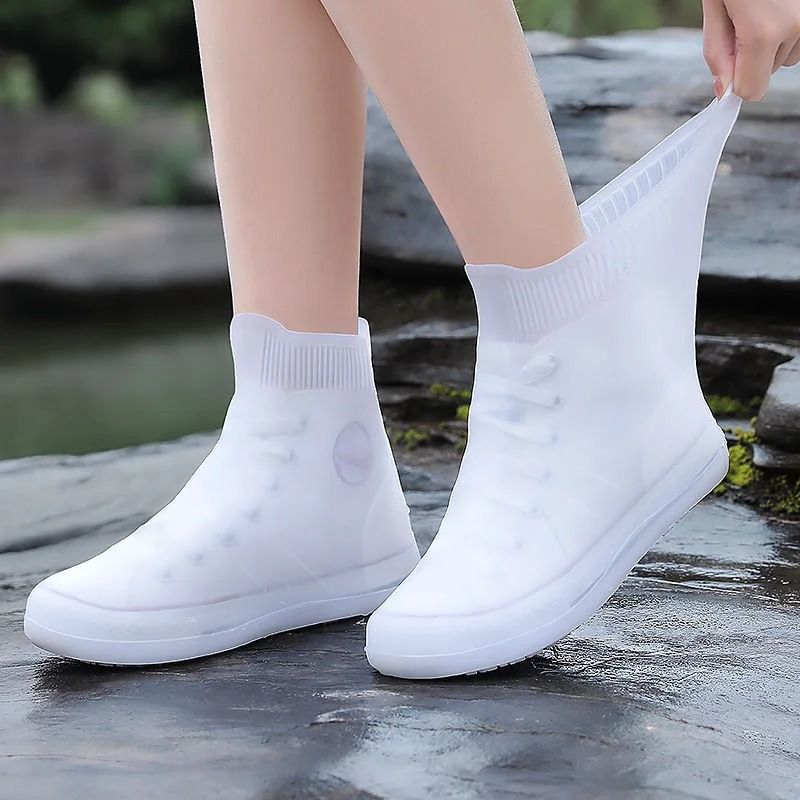 Waterproof Silicone Shoe Covers Reusable Non Slip Rain Protection Overshoes