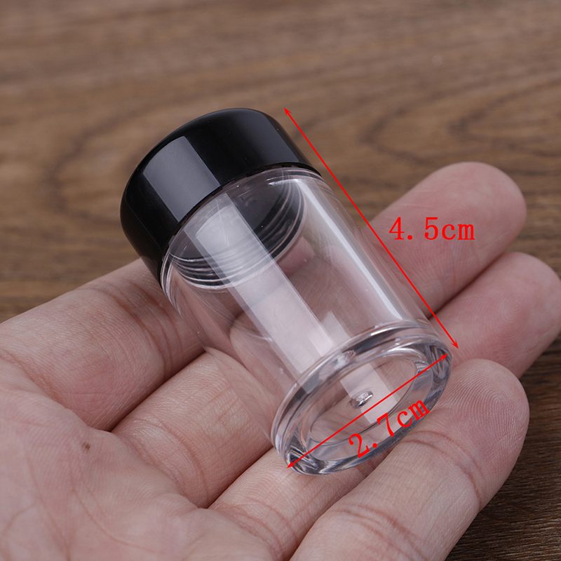 Nail Glitter Powder Container, Loose Powder Jar with Sifter, Refillable Bottle with Holes