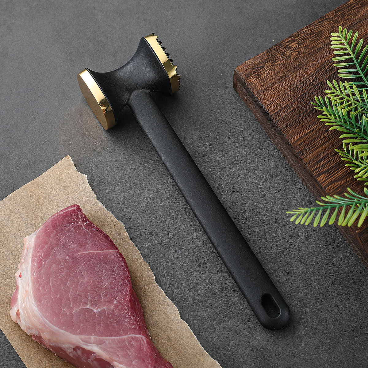 Multifunctional Double Sided Zinc Alloy Meat Hammer, Tender Meat, Nuts & Cucumber, High Quality Kitchen Tool for Cooking