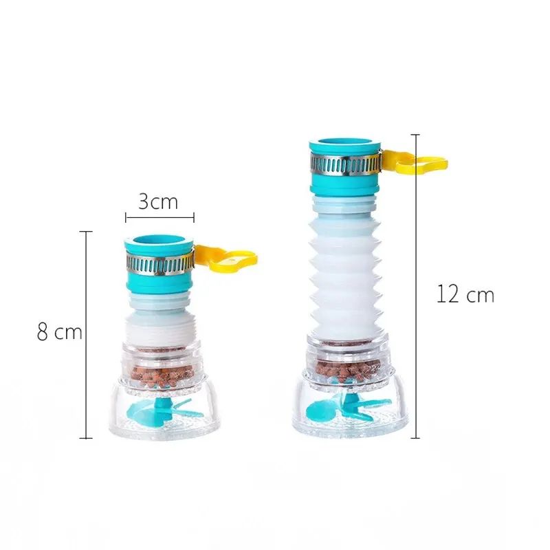 1080° Rotating Faucet Extender with Splash Filter – Adjustable Kitchen Tap Aerator for Flexible Water Flow