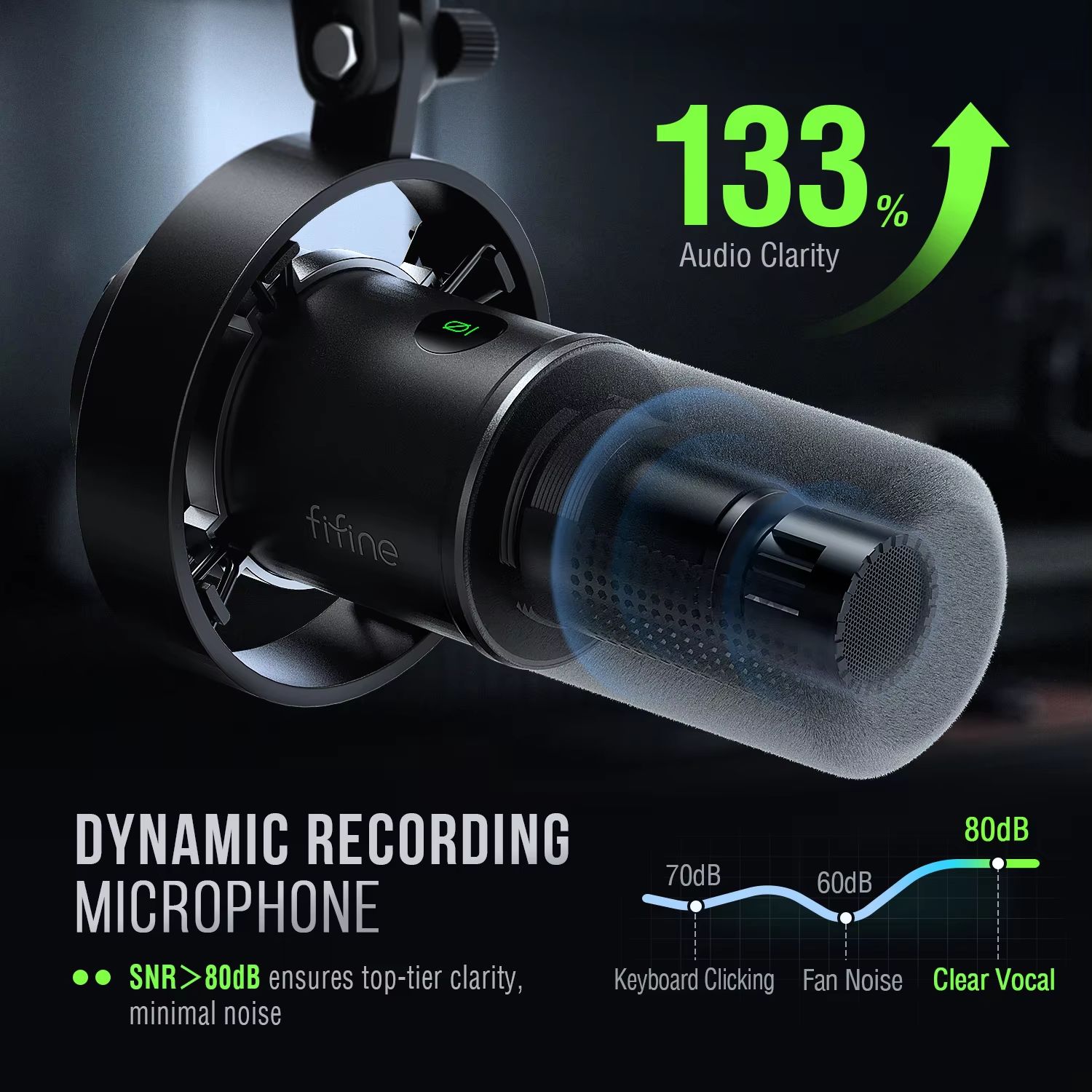 FIFINE K688 USB/XLR Dynamic Microphone – Studio-Grade Sound for Streaming, Podcasting & Voice Recording