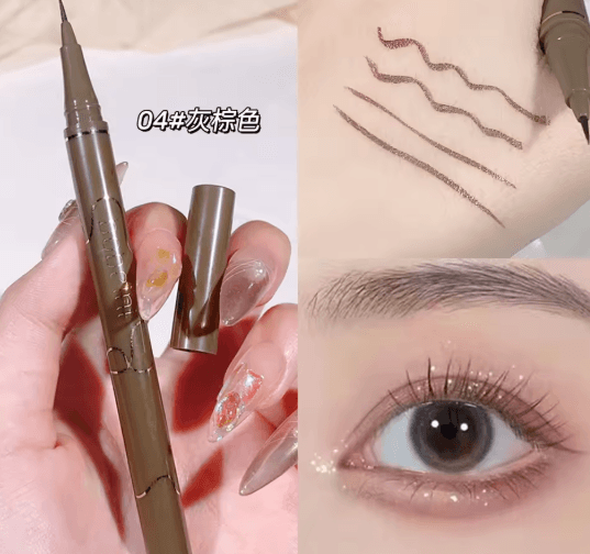 Slim Brown Liquid Eyeliner Waterproof Long Lasting Precision Pen