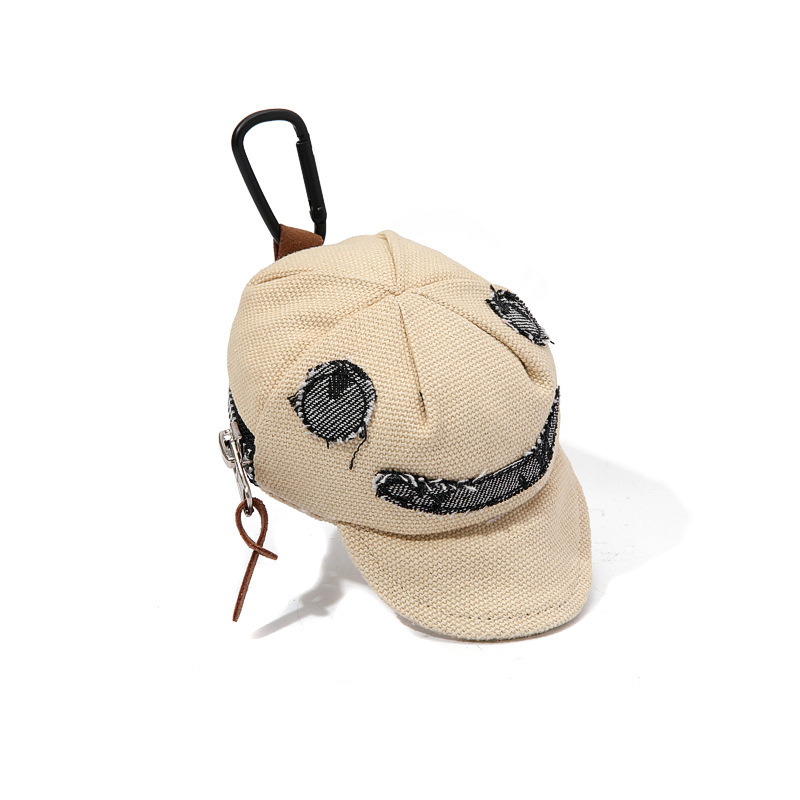 Creative Hat Shape Coin Purse Keychain Mini Wallet Earbud Case
