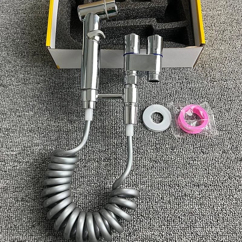 Handheld Toilet Bidet Sprayer Set with Adjustable Pressure and Dual Spray Modes