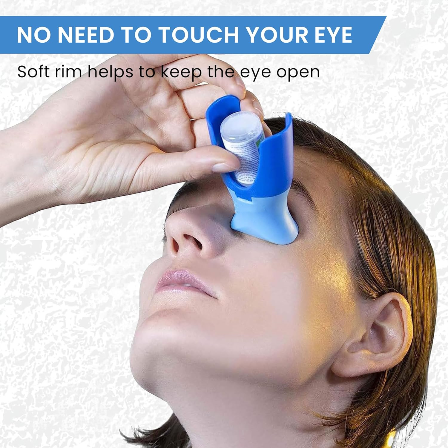 Reusable Eye Drops Bottle Holder, Eyedrop Guide Aid, Ointments Drops Applicator, Eye Care Tool for Easier Application