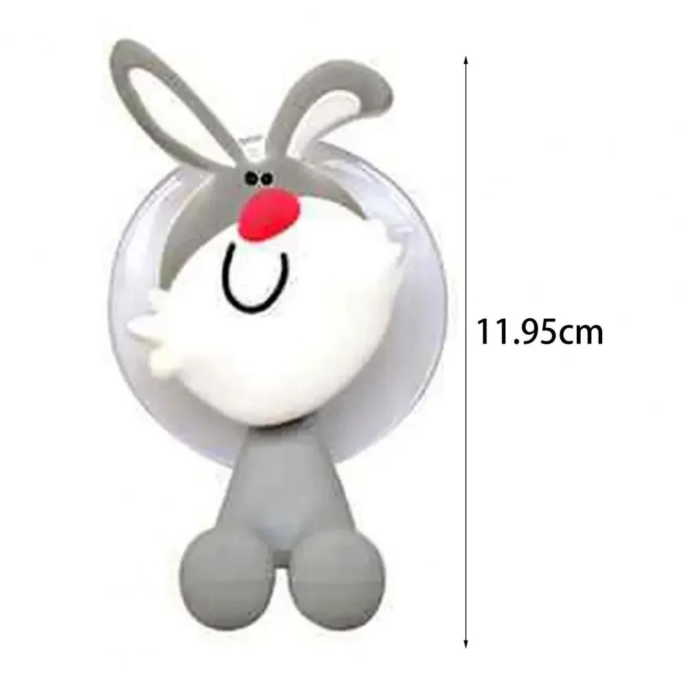 Rabbit Kids Toothbrush Holder Wall Mounted Suction Cup Toothbrush Holder