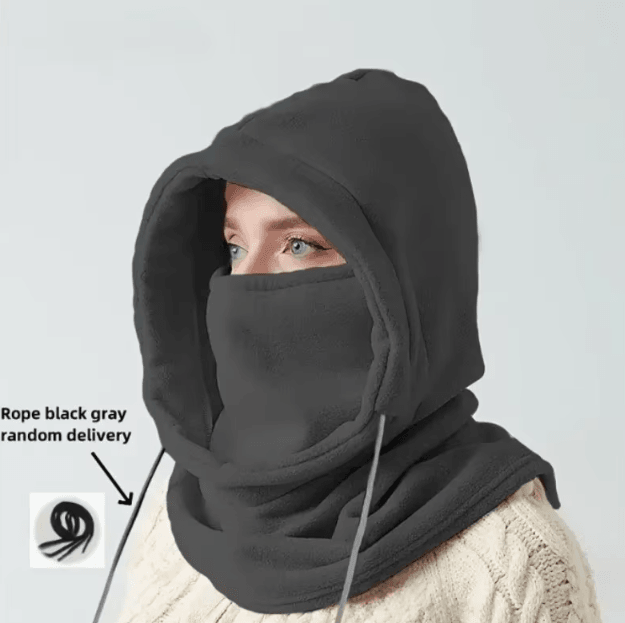 Windproof Hooded Balaclava Scarf Thermal Neck Gaiter for Winter Outdoor Activities
