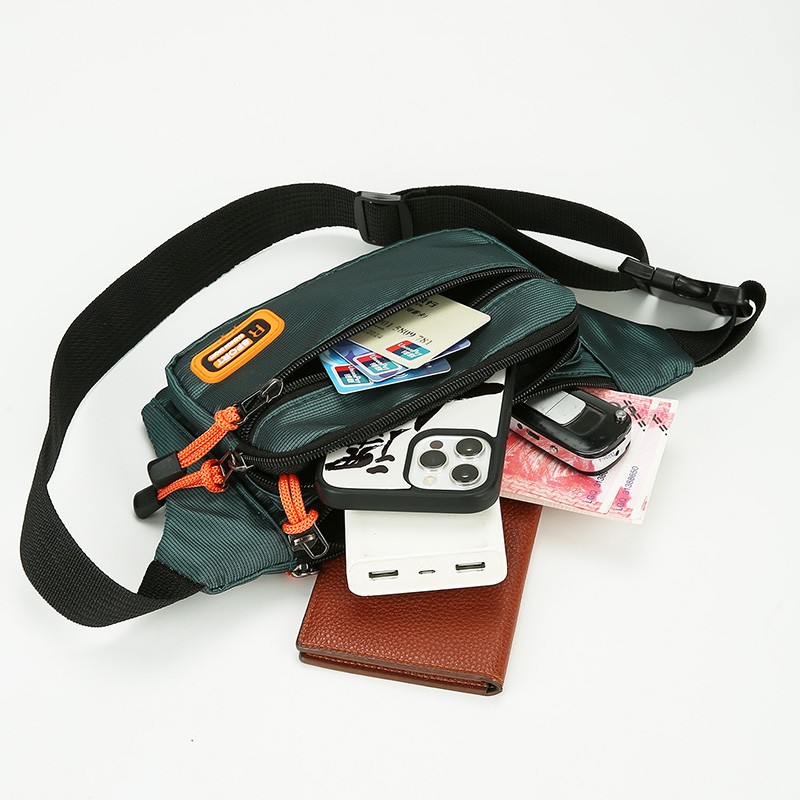 Men Waist Packs Waterproof Fashion Sling Crossbody Bag, Casual Running Chest Bag Fanny Pack Belt
