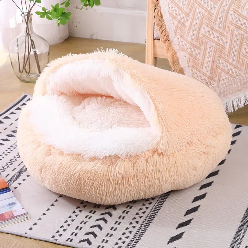 Plush Hooded Anti-Anxiety Pet Sanctuary