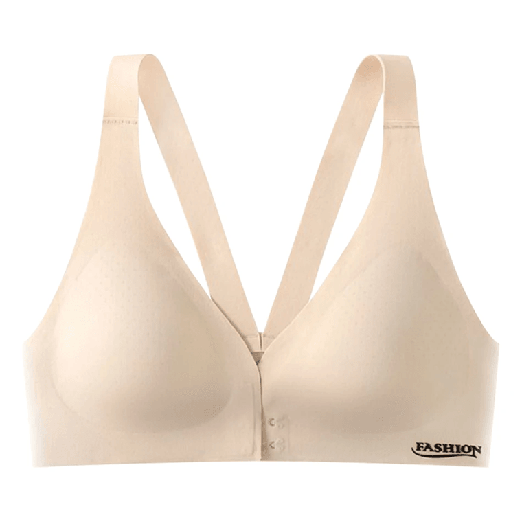 Front-Clip Cooling No-Underwire Maternity Bra with Latex-Blended Back