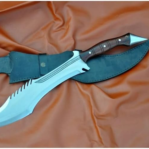 Custom 18 inches Long Blade Bowie Large Machete Axe- Fantasy Machete-Hand Forged