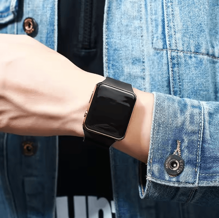 Minimalist LED Digital Watch – Silicone Sport Wristwatch for Men & Women