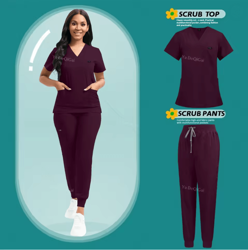 FlexCare Womens Stretch Jogger Scrub Set
