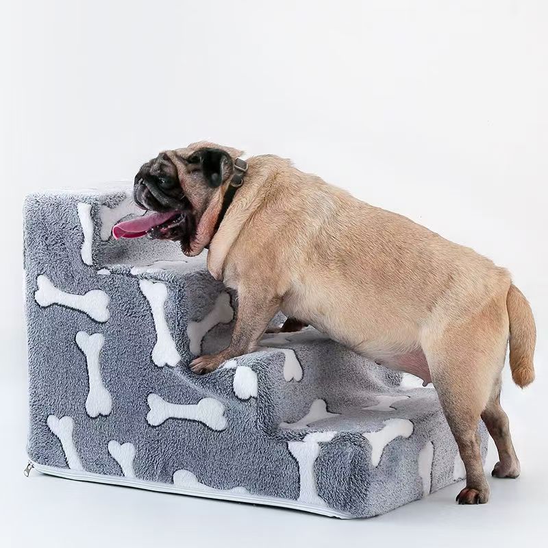 Bone Shaped Dog Stairs for Elderly Pets Ramp for Joint Protection