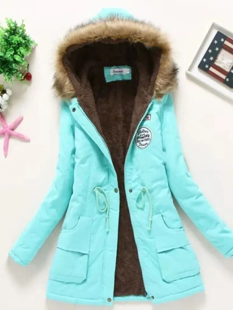 Womens Padded Hooded Cotton Jacket