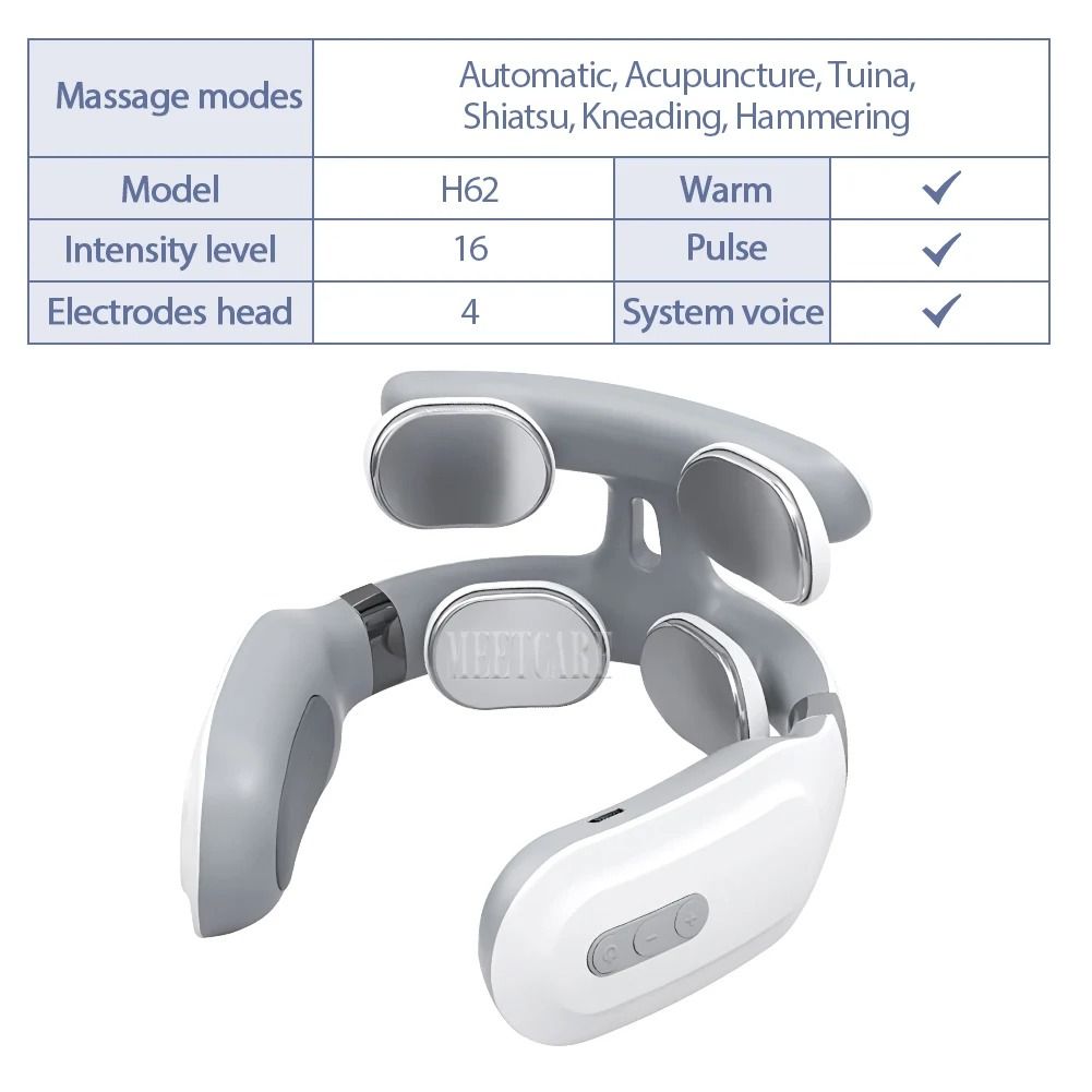 TENS Pulse Wireless Neck and Back Smart Massager