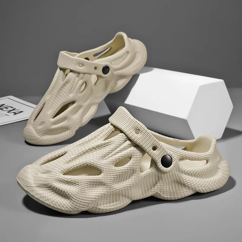 Lightweight EVA Garden Clogs for Men Summer Soft Beach Slip On Shoes