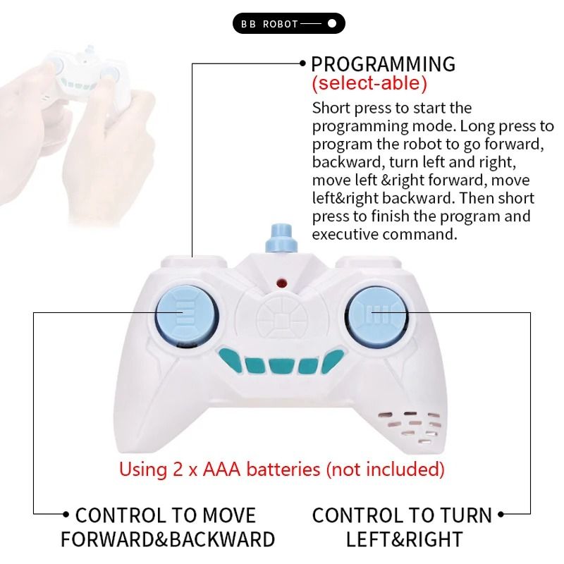2.4G Intelligent RC Robot Car with Gesture Control and Sound Effects