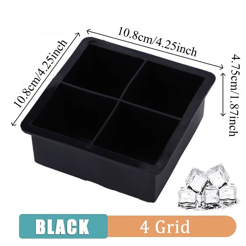 Silicone Ice Cube Molds Reusable Cocktail Freezer Tray
