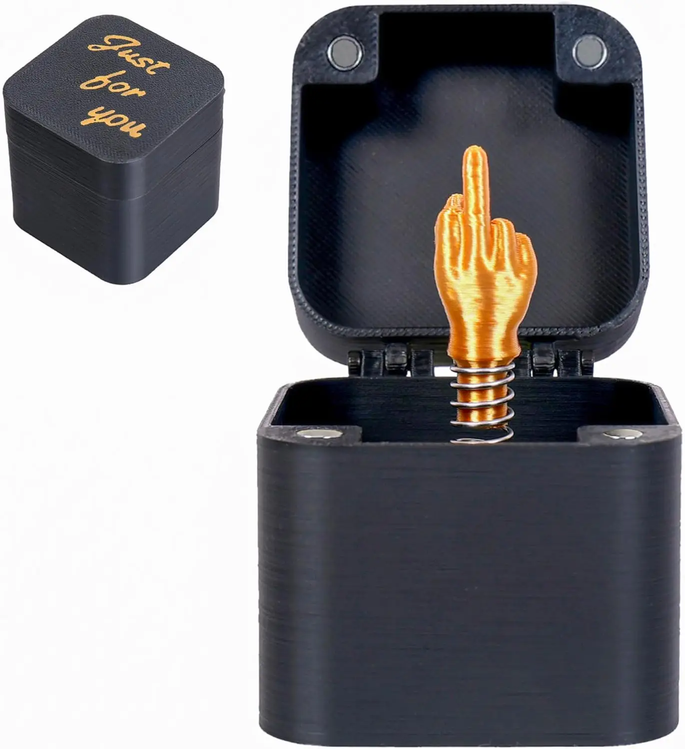 Funny Middle Finger Gift Box, Best Gag Prank Present for Adults, White Elephant Christmas Joke Gift, Quirky Novelty Item