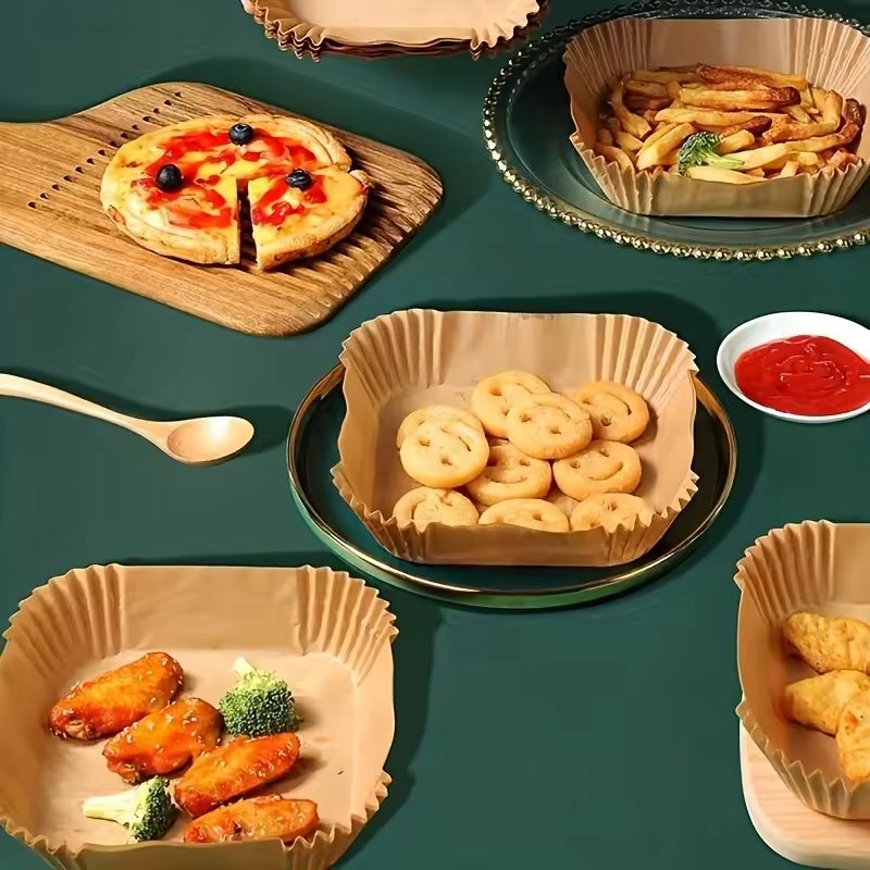 Square Air Fryer Disposable Paper Liners
