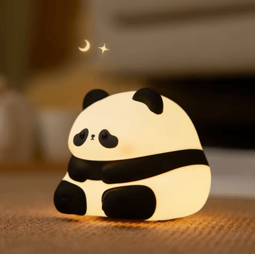 Cute Silicone Animal Night Light with USB Rechargeable & Dimmable Glow