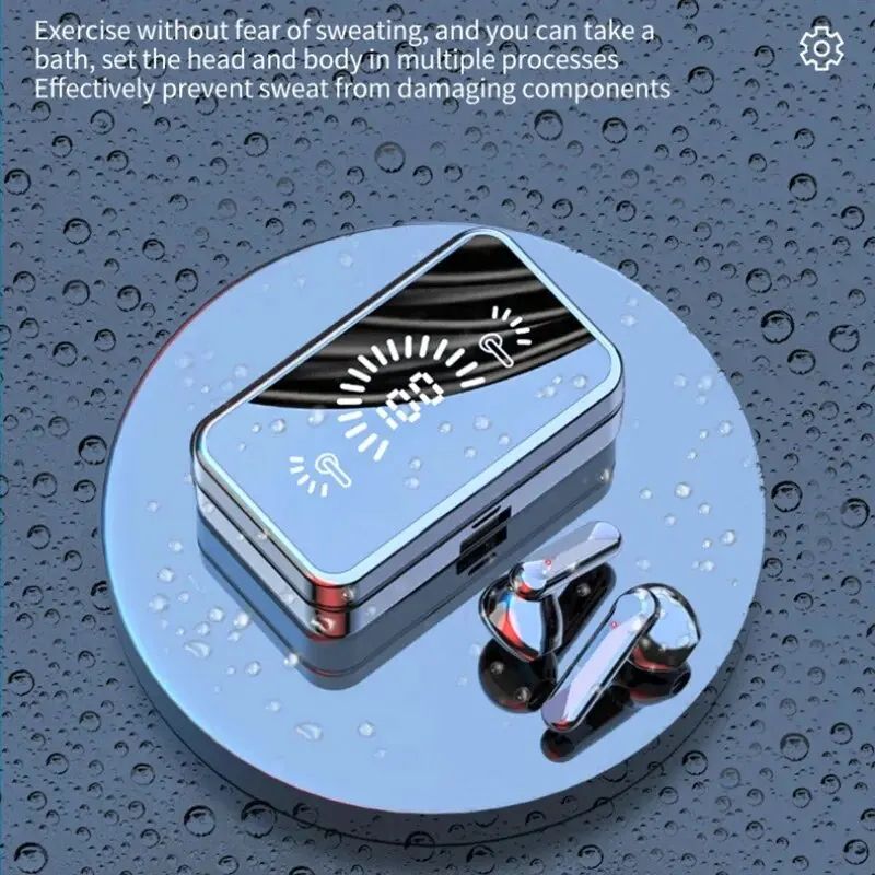 S20 Mirror Display Wireless Earbuds (Black)
